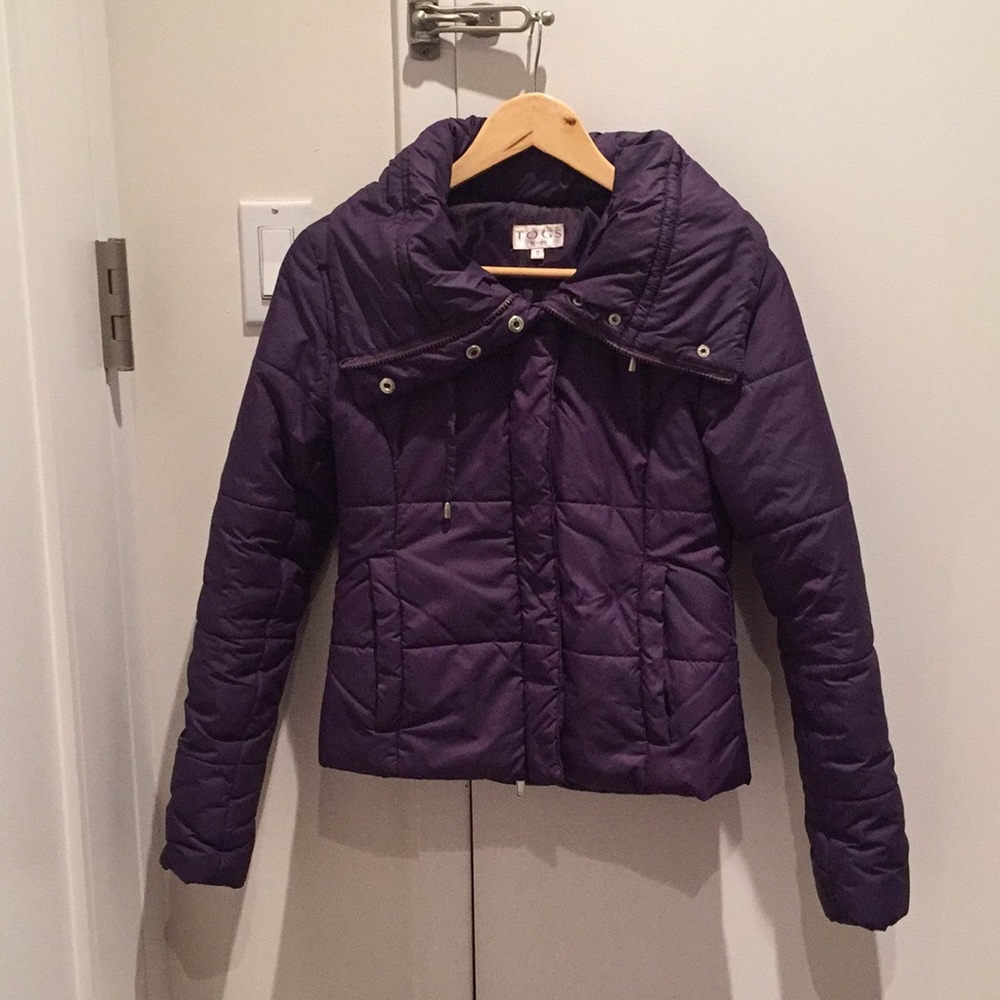 Togs Soho size 2 light puffer jacket, Purple